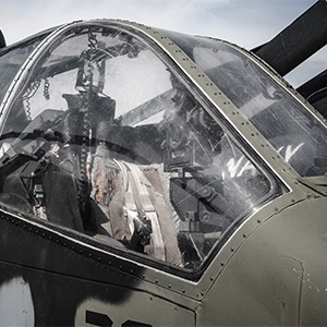 Cockpit of a Cobra Helicopter